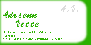 adrienn vette business card
